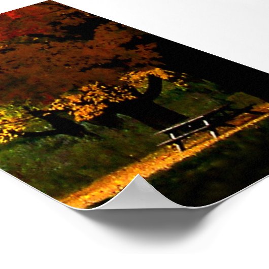 Herbst-Picnischer Herbsttag Poster (Ecke)