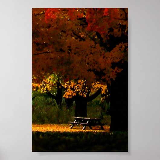 Herbst-Picnischer Herbsttag Poster (Vorne)