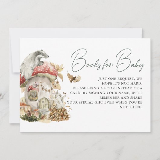 Herbst-Pilz | Buchanfrage für Wälder in Wäldern Einladung (Vorderseite)