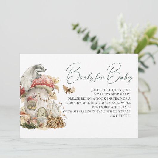 Herbst-Pilz | Buchanfrage für Wälder in Wäldern Einladung (Stehend Vorderseite)