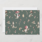 Herbst-Pilz | Buchanfrage für Wälder in Wäldern Einladung (Rückseite)