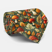 Herbst-Pilz-Schlips Krawatte (Gerollt)