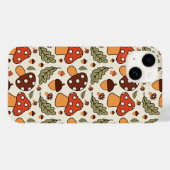 Herbst-Pilz- und Eichenholz-Handyhülle Case-Mate iPhone Hülle (Rückseite (Horizontal))