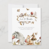 Herbst-Pilz | Waldland - Danke Einladung (Vorderseite)