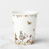 Herbst-Pilz | Woodland Forest Baby Dusche Pappbecher (Rückseite)