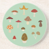 Herbst-Pilze Sandstone-Untersetzer Getränkeuntersetzer (Vorne)