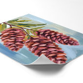 Herbst Pinecones Farbe Herbst Poster (Ecke)