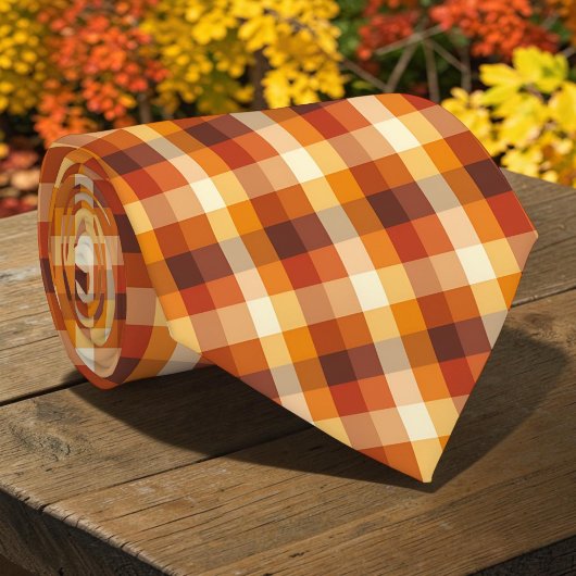 Herbst Plaid Krawatte