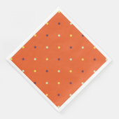 Herbst Polka Dots Dinner Napkins Serviette (Ecke)