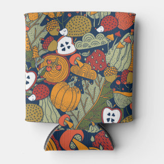 Herbst, Polka Punkte, Vintag, nahtlos. Dosenkühler