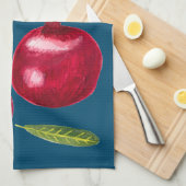 Herbst Pomegranate Aquarellmalerei Geschirrtuch (Viertel Falte)