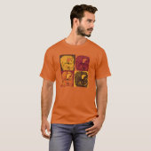 Herbst Pop Art Eichhörnchen T-Shirt (Vorne ganz)
