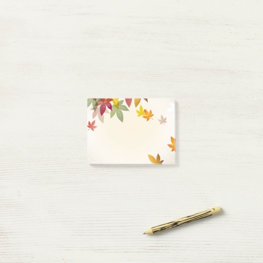 Herbst-Post-Itanmerkungen Post-it Klebezettel (Auf Schreibtisch)