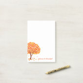 Herbst Post Notes-Herbst ist schön Post-it Klebezettel (Auf Schreibtisch)