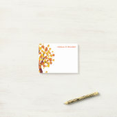 Herbst-Posten Anmerkung-Herbst ist schön Post-it Klebezettel (Auf Schreibtisch)