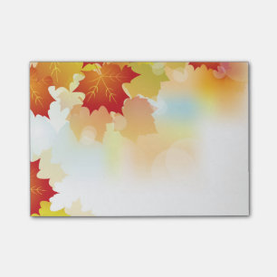 Herbst-Posten-Anmerkungen Post-it Klebezettel
