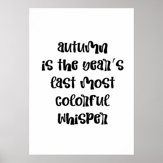 Herbst Poster (Vorne)