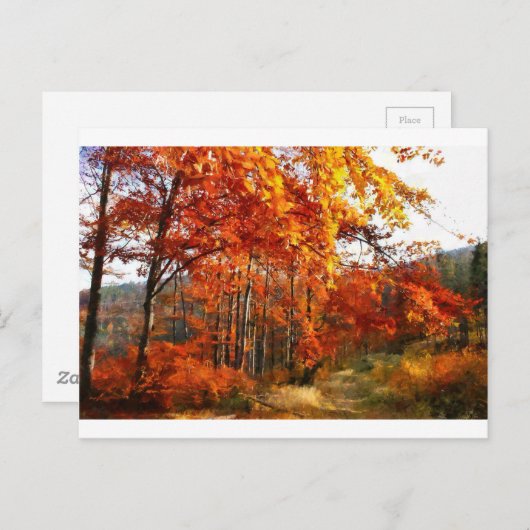 Herbst Postkarte (Vorne/Hinten)