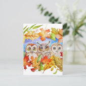 Herbst Postkarte (Stehend Vorderseite)