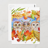 Herbst Postkarte (Vorne/Hinten)