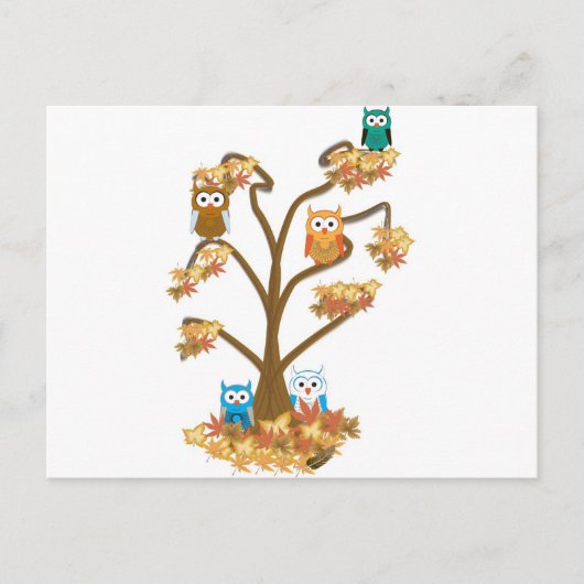 Herbst Postkarte (Vorderseite)