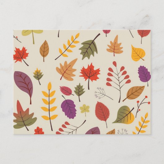 Herbst Postkarte (Vorderseite)