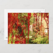 Herbst Postkarte (Vorne/Hinten)