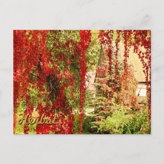 Herbst Postkarte (Vorderseite)