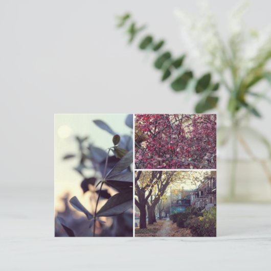 Herbst Postkarte (Stehend Vorderseite)