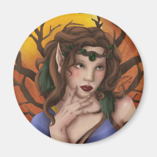 Herbst-Pracht-Fee-Magnet Magnet