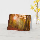 Herbst-Pracht Karte (Gelbe Blume)