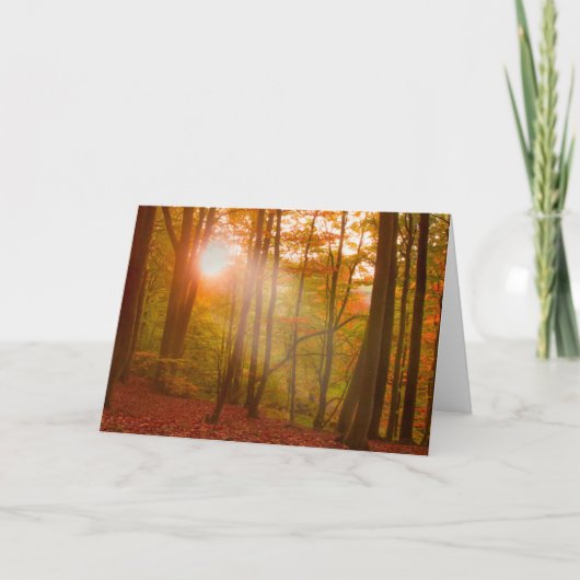 Herbst-Pracht Karte (Vorderseite)