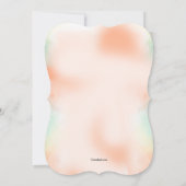 Herbst präsentiert Dusche Einladung (Rückseite)