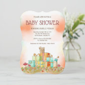 Herbst präsentiert Dusche Einladung (Stehend Vorderseite)