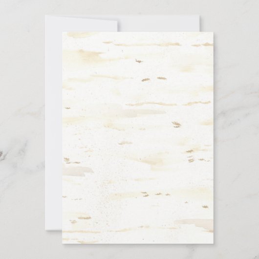 Herbst Probe Dinner Wreath Boho Feather Birch Einladung (Rückseite)