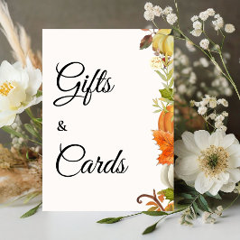 Herbst Pumkin Herbst Brautparty Geschenke & Karten Sockelschild