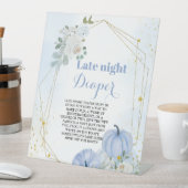 Herbst Pumpend Spätabend Windeln Baby Dusche Schil Sockelschild (In Situ)