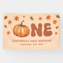 Herbst Pumpkin 1. Geburtstag