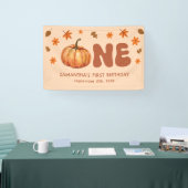 Herbst Pumpkin 1. Geburtstag Banner (Messe)