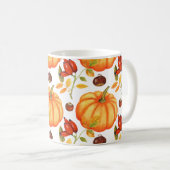 Herbst Pumpkin - Adventstauchmuster Kaffeetasse (VorderseiteRechts)