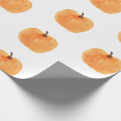 Herbst Pumpkin Autumn Wassercolor Geschenkpapier (Ecke)