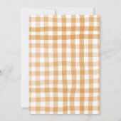 Herbst Pumpkin Baby Clothes Babydusche Herbst Einladung (Rückseite)