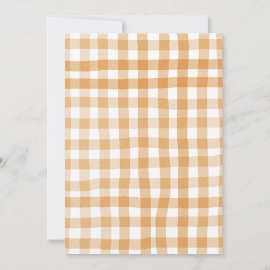 Herbst Pumpkin Baby Clothes Babydusche Herbst Einladung (Rückseite)