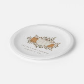 Herbst Pumpkin Baby Dusche Dekoration und Dekorati Pappteller (Schrägansicht)