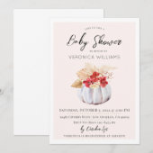 Herbst Pumpkin Baby Dusche Einladung (Vorne/Hinten)