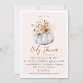 Herbst Pumpkin Baby Dusche Einladung (Vorderseite)