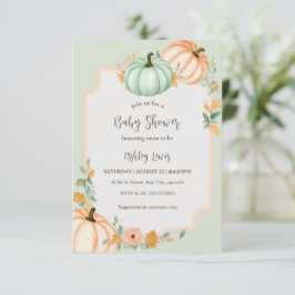 Herbst Pumpkin Baby Dusche Einladungen
