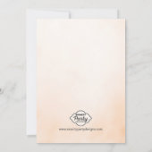 Herbst Pumpkin Baby Dusche Glitzer Einladung (Rückseite)