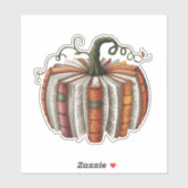 Herbst Pumpkin Book Lover Booktoween Halloween Aufkleber (Blatt)