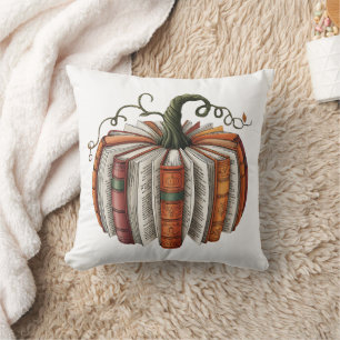 Herbst Pumpkin Book Lover Booktoween Halloween Kissen